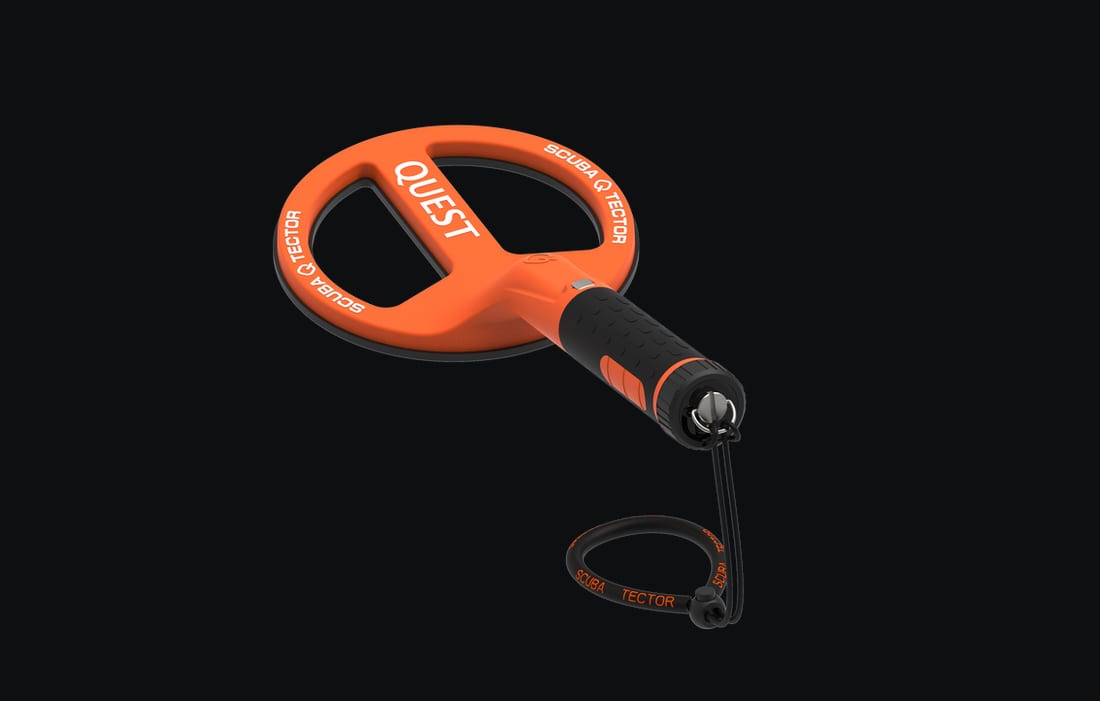 QUEST Scuba Tector II underwater detector with enlarged coil