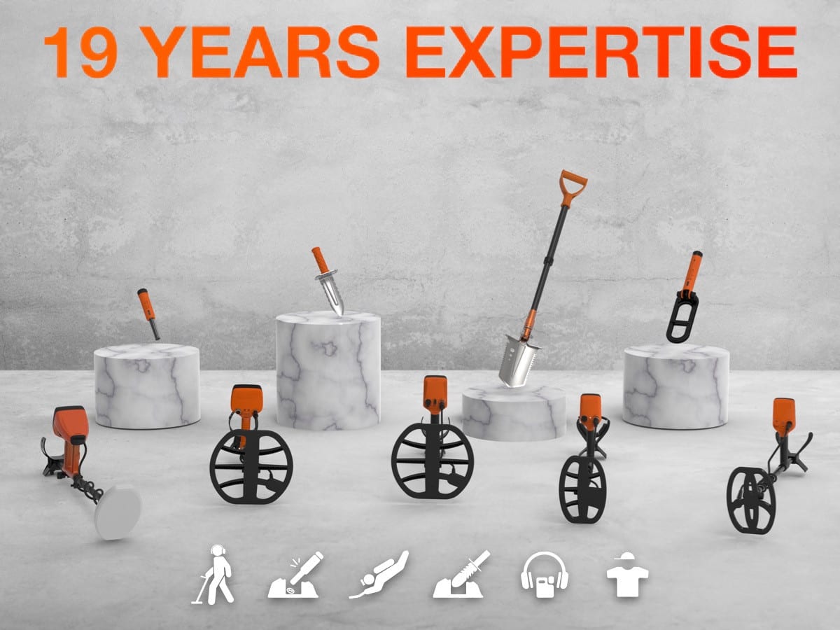 19 years of metal-detector expertise