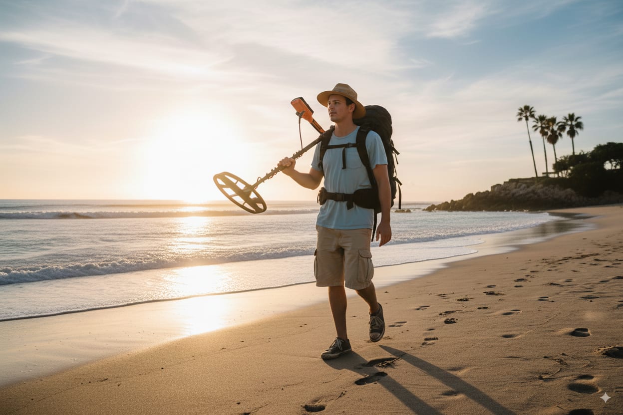 QUEST S Series detecting on the beach and in the field