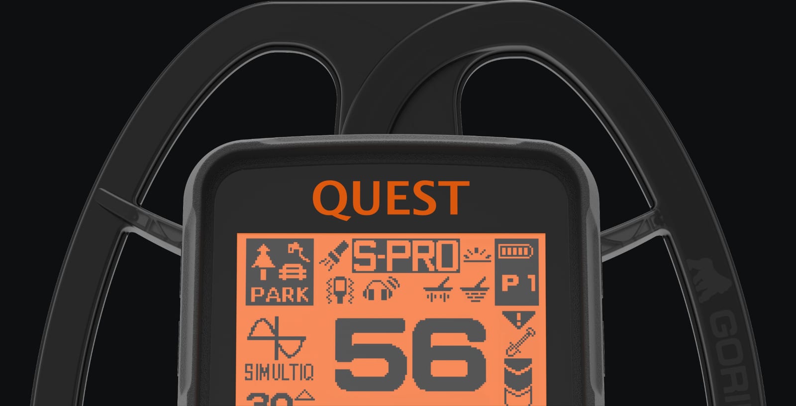 QUEST S-Pro SimultiQ metal detector with GORILA coil