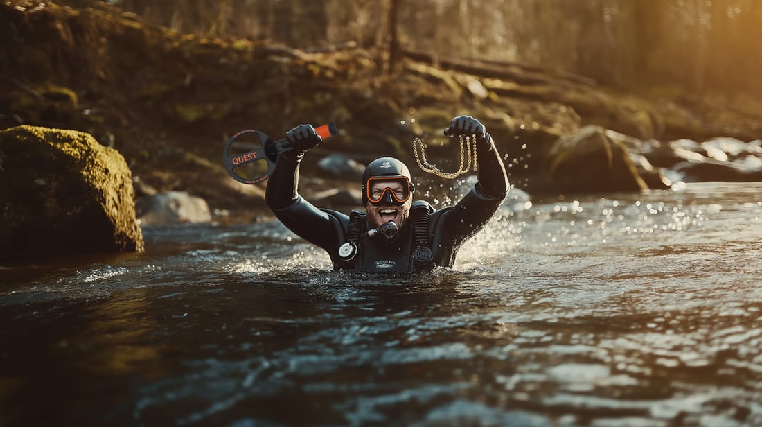 QUEST Scuba Tector II in use in a river