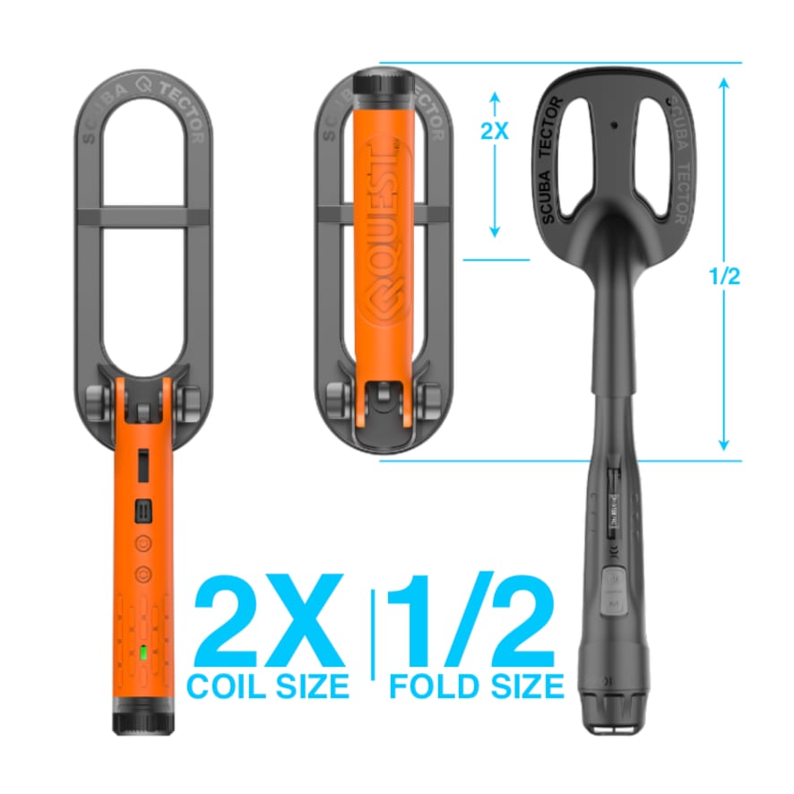 Scuba Tector Pro — 2x coil size and half folded travel size