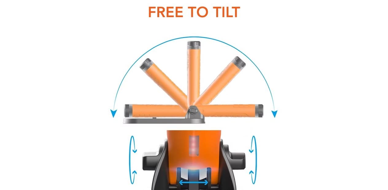 Scuba Tector Pro — Free to Tilt patented dual-hinge design