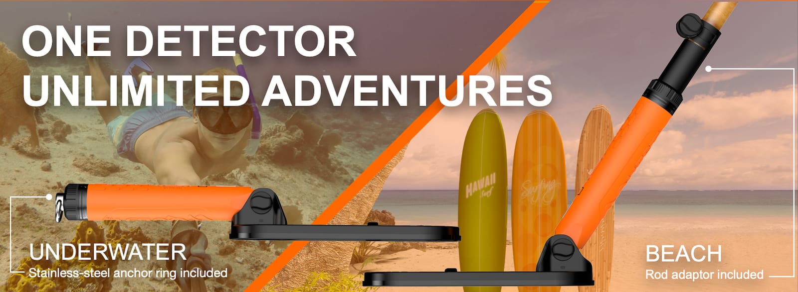 Scuba Tector Pro land or sea setup visual