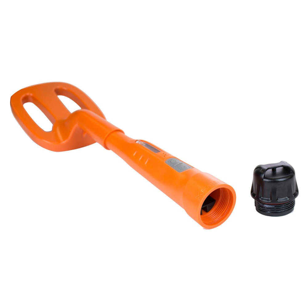 QUEST Scuba Tector — charger cap removed showing charging port