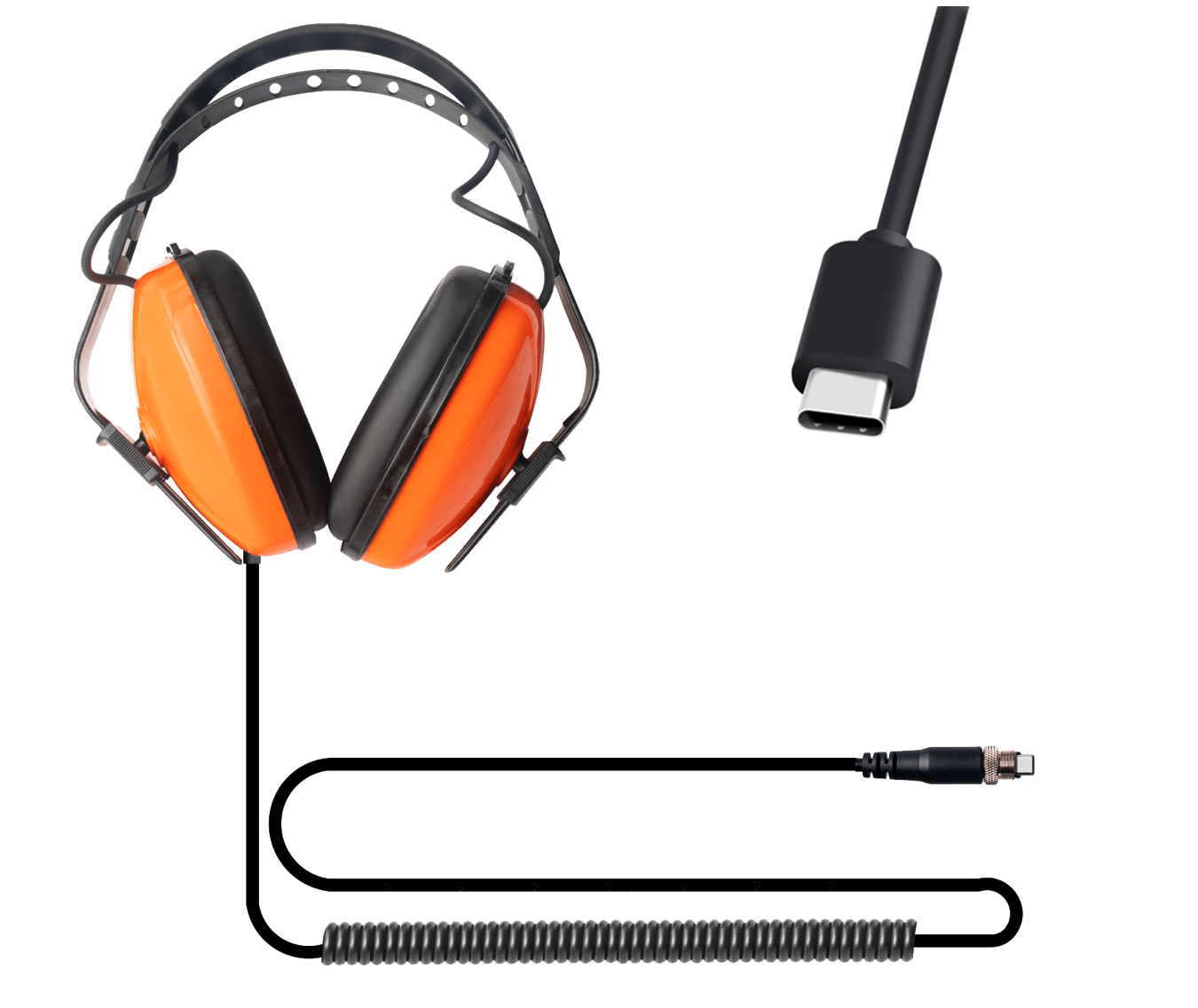 QUEST Underwater Headphones with USB-C connector