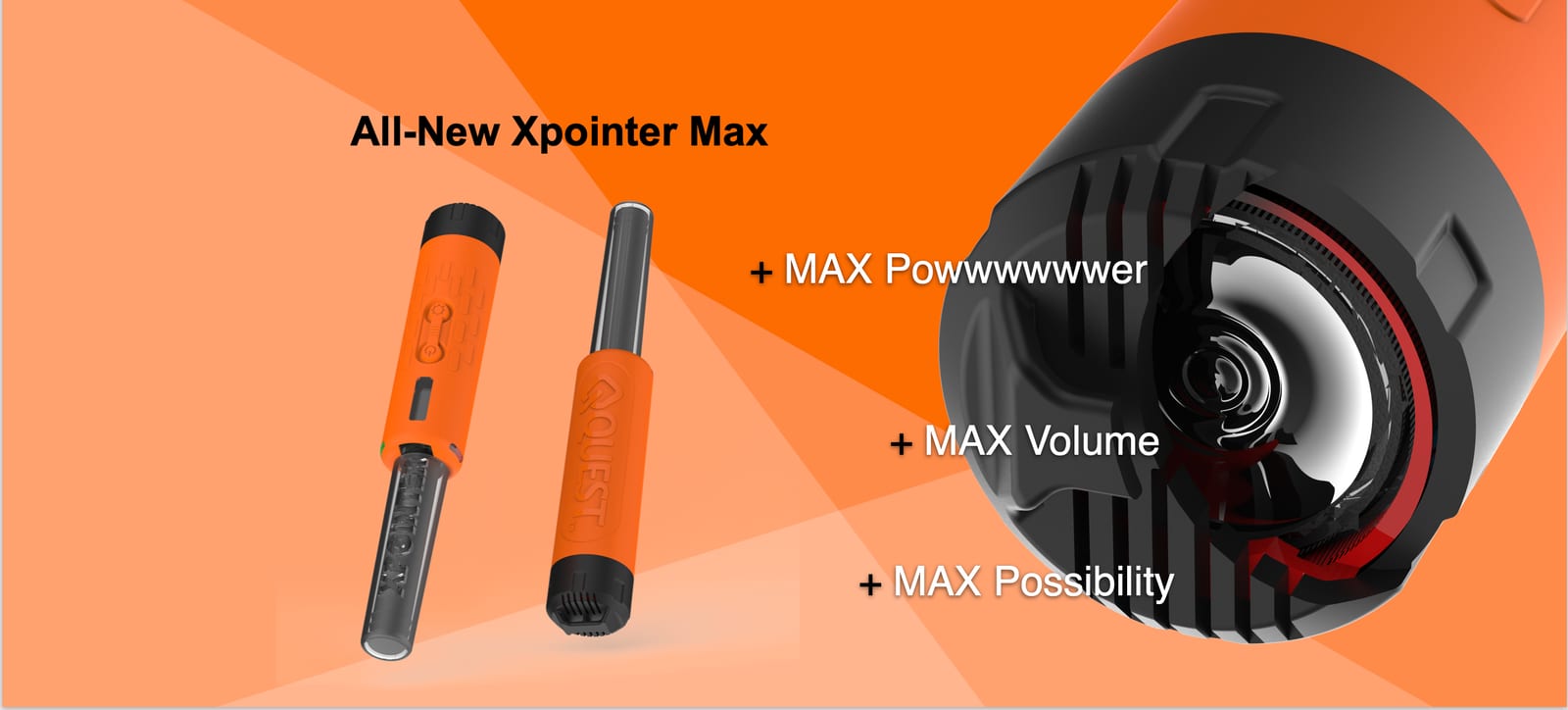 XPointer Max loud speaker and power visual